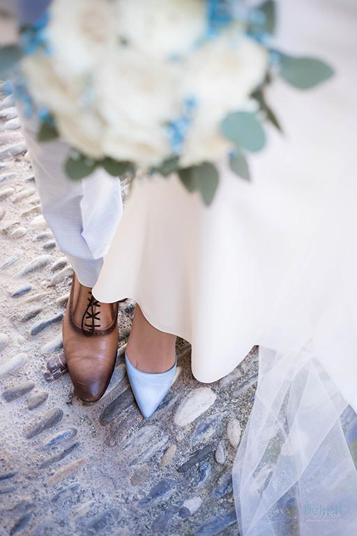 Mariage Yasmin & Romain focus sur les chaussures des mariés